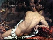 CARRACCI, Annibale Venus with a Satyr and Cupids France oil painting reproduction
